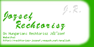 jozsef rechtorisz business card